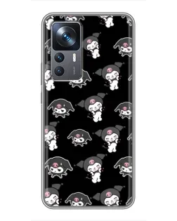 Чохол для Xiaomi 12T з картинкою «Чорний паттерн Kuromi» Чохол для Xiaomi 12T з картинкою «Чорний паттерн Kuromi»