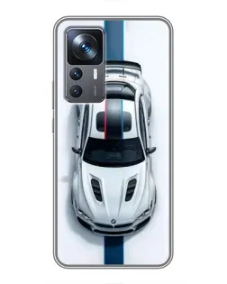 Чохол для Xiaomi 12T з картинкою «Вид зверху — BMW M» Чохол для Xiaomi 12T з картинкою «Вид зверху — BMW M»