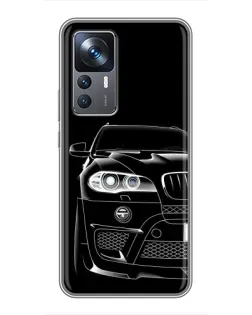 Чохол для Xiaomi 12T з картинкою «Темний силует BMW»