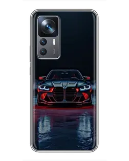 Чохол для Xiaomi 12T з картинкою «BMW на мокрій дорозі»
