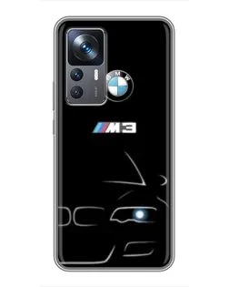 Чохол для Xiaomi 12T з картинкою «Мінімалістичний принт BMW M3»