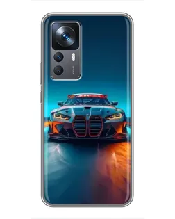 Чохол для Xiaomi 12T з картинкою «BMW — вогні неону»