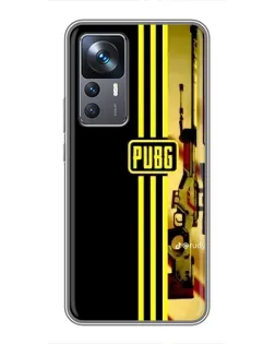 Чохол для Xiaomi 12T з картинкою «PUBG — камуфляжний шолом»
