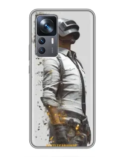 Чохол для Xiaomi 12T з картинкою «PUBG — боєць у пилу»