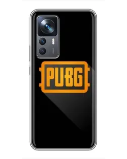 Чехол для Xiaomi 12T с картинкой «PUBG — рамка лого»