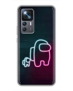 Чохол для Xiaomi 12T з картинкою «Among Us неон-арт»