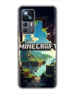 Чохол для Xiaomi 12T з картинкою «Печера Майнкрафт»