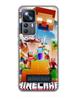 Чохол для Xiaomi 12T з картинкою «Minecraft герої гри»