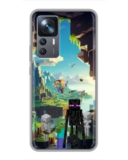 Чохол для Xiaomi 12T з картинкою «Ендермен у лісі»