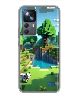 Чохол для Xiaomi 12T з картинкою «Minecraft літній день»