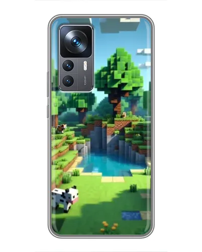 Чохол для Xiaomi 12T з картинкою «Minecraft літній день»