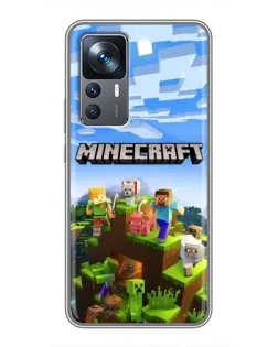 Чохол для Xiaomi 12T з картинкою «Minecraft класичний світ»