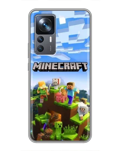 Чохол для Xiaomi 12T з картинкою «Minecraft класичний світ»