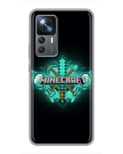 Чохол для Xiaomi 12T з картинкою «Minecraft Diamond лого»
