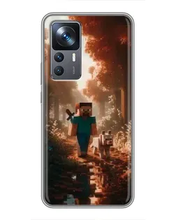 Чохол для Xiaomi 12T з картинкою «Стів у лісі»