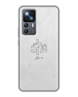 Чохол для Xiaomi 12T з картинкою «Івана 3:16 Хрест» Чохол для Xiaomi 12T з картинкою «Івана 3:16 Хрест»