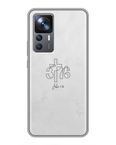 Чохол для Xiaomi 12T з картинкою «Івана 3:16 Хрест» Чохол для Xiaomi 12T з картинкою «Івана 3:16 Хрест»
