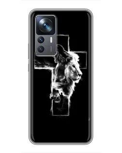Чехол для Xiaomi 12T с картинкой «Сияющий крест Jesus»
