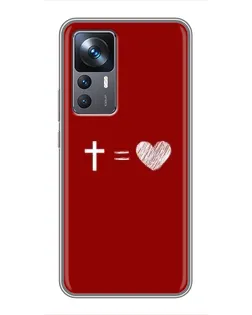 Чехол для Xiaomi 12T с картинкой «Уравнение любви»