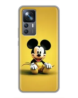 Чохол для Xiaomi 12T з картинкою «Міккі на жовтому»