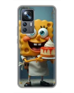Чохол для Xiaomi 12T з картинкою «Кухар Спанч Боб»