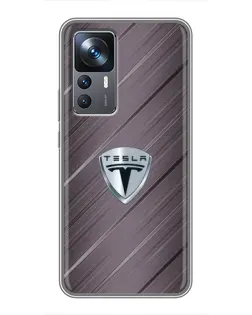 Чохол для Xiaomi 12T з картинкою «Металева текстура Tesla»