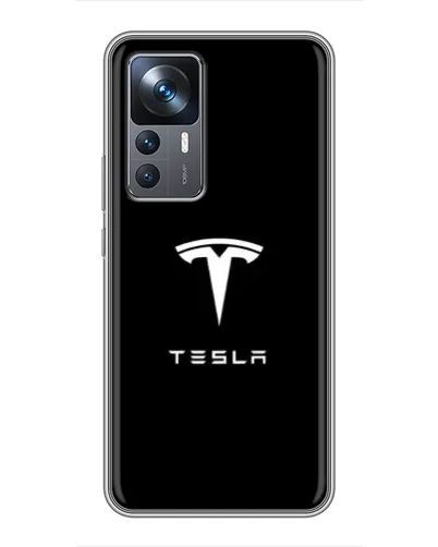 Чохол для Xiaomi 12T з картинкою «Tesla White Logo» Чохол для Xiaomi 12T з картинкою «Tesla White Logo»