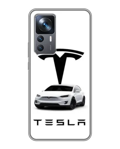 Чохол для Xiaomi 12T з картинкою «Tesla White Style» Чохол для Xiaomi 12T з картинкою «Tesla White Style»