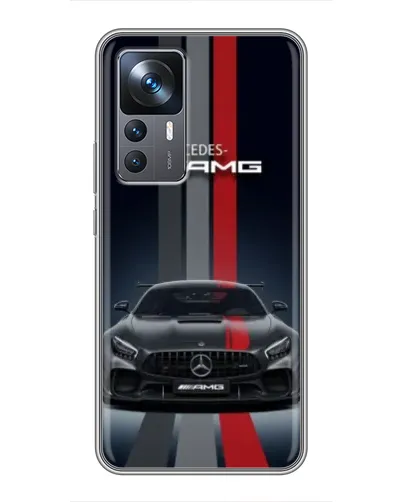 Чохол для Xiaomi 12T з картинкою «Mercedes — білий карбон» Чохол для Xiaomi 12T з картинкою «Mercedes — білий карбон»