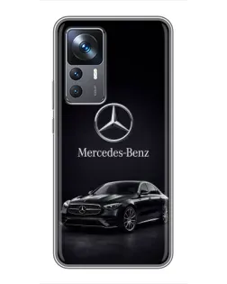 Чехол для Xiaomi 12T с картинкой «Mercedes — решетка радиатора»