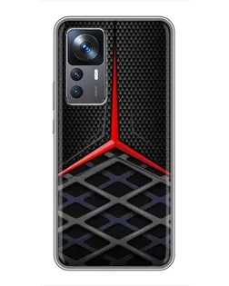 Чехол для Xiaomi 12T с картинкой «Mercedes Carbon Grid»