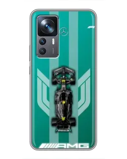 Чехол для Xiaomi 12T с картинкой «Mercedes AMG Petronas»