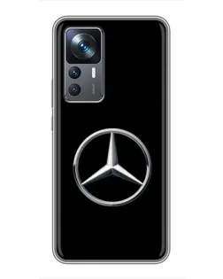 Чехол для Xiaomi 12T с картинкой «Mercedes классический лого»