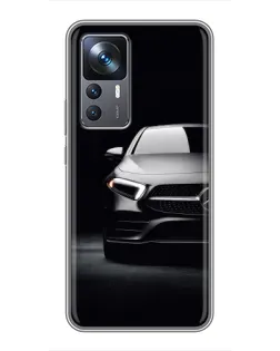 Чехол для Xiaomi 12T с картинкой «Свет фар Mercedes»