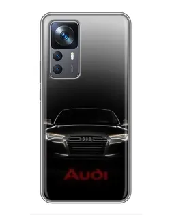 Чохол для Xiaomi 12T з картинкою «Audi — градієнтний контур»