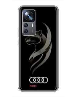 Чохол для Xiaomi 12T з картинкою «Графіка — пантера та Audi»
