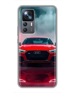 Чохол для Xiaomi 12T з картинкою «Audi RS — червоний стиль»