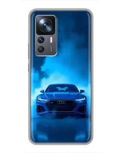 Чохол для Xiaomi 12T з картинкою «Audi — блакитна енергія»