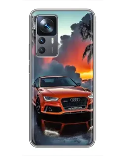 Чохол для Xiaomi 12T з картинкою «Audi — захід сонця»