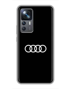 Чохол для Xiaomi 12T з картинкою «Audi White Logo»