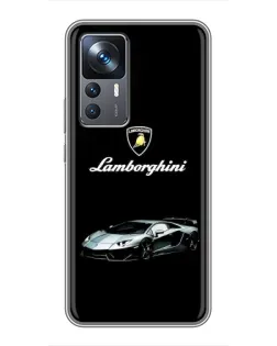 Чехол для Xiaomi 12T с картинкой «Логотип Lamborghini классика»