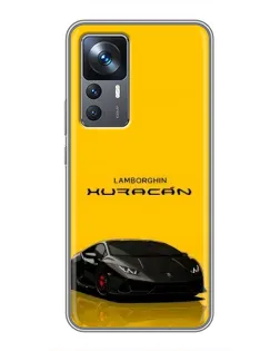 Чехол для Xiaomi 12T с картинкой «Lamborghini Huracan черный»