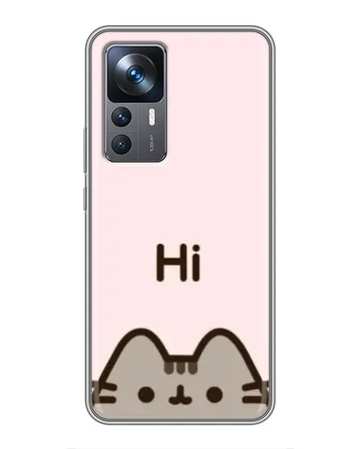 Чохол для Xiaomi 12T з картинкою «Пушин каже Hi» Чохол для Xiaomi 12T з картинкою «Пушин каже Hi»