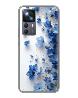 Чохол для Xiaomi 12T з картинкою «Блакитний квітковий каскад» Чохол для Xiaomi 12T з картинкою «Блакитний квітковий каскад»