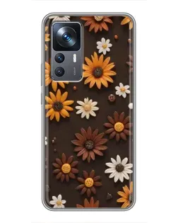 Чохол для Xiaomi 12T з картинкою «Візерунок з маленьких соняшників» Чохол для Xiaomi 12T з картинкою «Візерунок з маленьких соняшників»