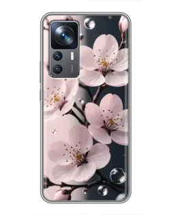 Чохол для Xiaomi 12T з картинкою «Ніжня сакура та краплі» Чохол для Xiaomi 12T з картинкою «Ніжня сакура та краплі»