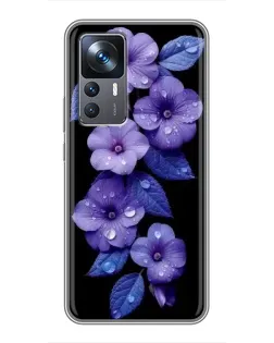 Чохол для Xiaomi 12T з картинкою «Фіолетові квіти з росою» Чохол для Xiaomi 12T з картинкою «Фіолетові квіти з росою»
