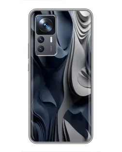 Чохол для Xiaomi 12T з картинкою «Об'ємні сині складки» Чохол для Xiaomi 12T з картинкою «Об'ємні сині складки»