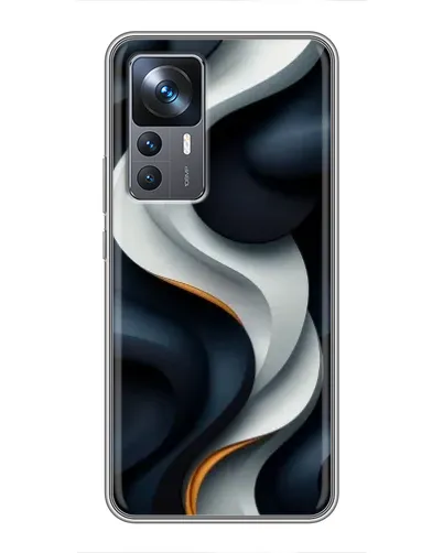 Чохол для Xiaomi 12T з картинкою «Об'ємні чорно-білі стрічки» Чохол для Xiaomi 12T з картинкою «Об'ємні чорно-білі стрічки»