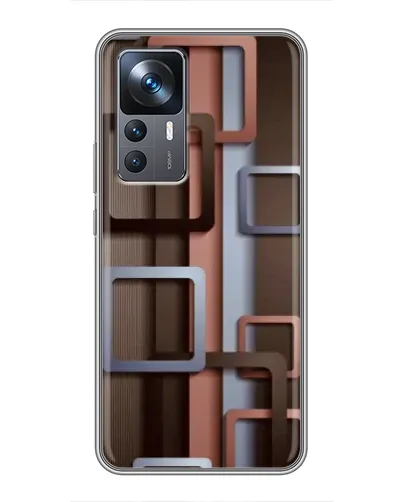 Чохол для Xiaomi 12T з картинкою «Коричневі об'ємні квадрати» Чохол для Xiaomi 12T з картинкою «Коричневі об'ємні квадрати»